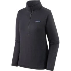 Patagonia R1 Daily Zip-Neck Pullover Fleece Women's 7 Patagonia R1 Daily Zip-Neck Pullover Fleece Women's -Bob's Sports Chalet 105579 INK BLACKBLACK XDYE m