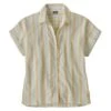 Patagonia Lightweight A/C Shirt Button Up Shirt Women's -Bob's Sports Chalet 105587 CALI STRIPEISLA YLW m