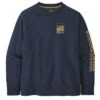 Patagonia Lightweight Crew Sweatshirt Kids' -Bob's Sports Chalet 105661 ALPINE ICONNEW NAVY m