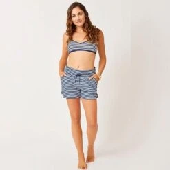 Carve Designs Bali Shorts Women's -Bob's Sports Chalet 106139 NAVY STRIPE m