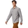 Mountain Hardwear Canyon Long Sleeve Button Up Shirt Men's -Bob's Sports Chalet 106218 MANTA GREY m