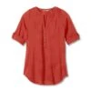 Royal Robbins Oasis Tunic II 3/4 Sleeve Top Women's -Bob's Sports Chalet 106247 CRIMSON m
