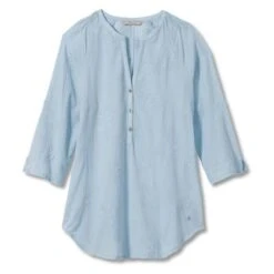 Royal Robbins Oasis Tunic II 3/4 Sleeve Top Women's -Bob's Sports Chalet 106247 SUMMER SKY m