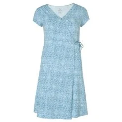Sherpa Adventure Gear Padma Wrap Dress Women's 5 Sherpa Adventure Gear Padma Wrap Dress Women's -Bob's Sports Chalet 106373 SLATE BLUE GEO m
