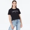 Tentree Earth First Cropped T-Shirt Women's -Bob's Sports Chalet 106388 METEORITE BLACK m