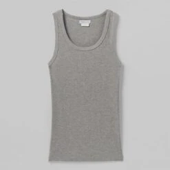 Prana Foundation Rib Tank Top Women's -Bob's Sports Chalet 106494 HEATHER GREY m