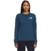 The North Face Brand Proud Long Sleeve Tee Women's -Bob's Sports Chalet 106560 SHADY BLOMBRE GRPHC m