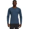 The North Face Big Pine Long Sleeve Crew Shirt Men's -Bob's Sports Chalet 106591 SHADY BLUE HEATHER m