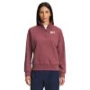 The North Face Heritage Patch 1/4 Zip Sweatshirt Women's -Bob's Sports Chalet 106697 WILD GINGER m
