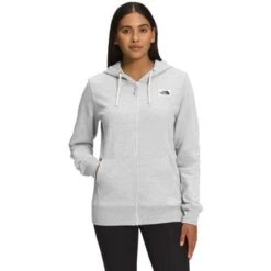 The North Face Heritage Patch Full Zip Hoodie Women's -Bob's Sports Chalet 106787 TNFLIGHTGREYHTR m