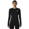 The North Face Summit Pro 120 Base Layer Crew Top Women's -Bob's Sports Chalet 106796 TNF BLACKTNF BLACK m