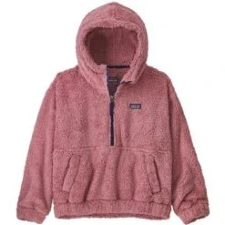 Patagonia Los Gatos Hooded Fleece Sweatshirt Girls' -Bob's Sports Chalet 106845 LIGHT STAR PINK m