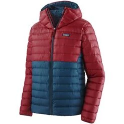 Patagonia Down Sweater Hooded Jacket Men's -Bob's Sports Chalet 106859 TIDEPOOL BLUE m