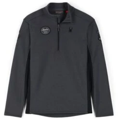 Spyder Bandit Wengen Half Zip Fleece Jacket Men's 7 Spyder Bandit Wengen Half Zip Fleece Jacket Men's -Bob's Sports Chalet 107666 EBONYBLACK m