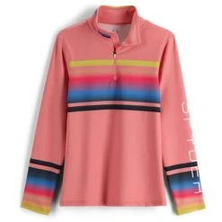 Spyder Ombre Zip T-Neck Women's -Bob's Sports Chalet 107706 TROPIC m