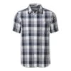 The North Face Short-Sleeve Shadow Gingham Shirt Men's -Bob's Sports Chalet 10820 COSMICBLUEPLAID m