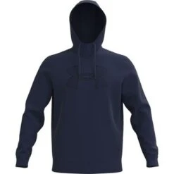 Under Armour Armour Fleece Big Logo Hoodie Men's -Bob's Sports Chalet 108264 MDNTNVYMDNTNVYBLK m