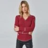 Alp N Rock Elia Henley Shirt Women's -Bob's Sports Chalet 108276 DEEP RED m
