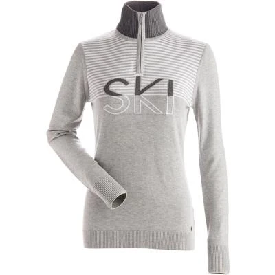 Nils Sun Valle Ski Logo 1/4 Zip Sweater Women's 4 Nils Sun Valle Ski Logo 1/4 Zip Sweater Women's - Image 2