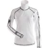 Nils Gwen Base Layer Midweight T-Neck Top Women's -Bob's Sports Chalet 108464 WHITEBLACK THREAD m