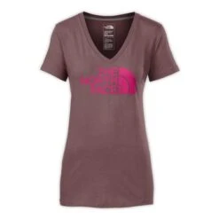 The North Face Short-Sleeve Half-Dome V-Neck Tee Women's - New Fit -Bob's Sports Chalet 10905 FLNTPRPLRSPBRRYRS m