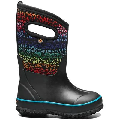 Bogs Design A Boot Rainbow Dots Snow Boots Big Kids' 3 Bogs Design A Boot Rainbow Dots Snow Boots Big Kids'