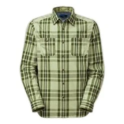 The North Face Long-Sleeve Boulder George Shirt Men's 7 The North Face Long-Sleeve Boulder George Shirt Men's -Bob's Sports Chalet 10916 SAGE HTHRSCLLIONGRN m