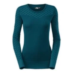 The North Face Seamless Scarlette Long-Sleeve Shirt Women's -Bob's Sports Chalet 10918 JUNIPER TEAL m