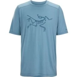 Arcteryx Arc'Teryx Ionia Merino Wool Logo Short Sleeve Shirt Men's -Bob's Sports Chalet 109660 SOLACE m