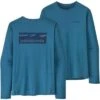 Patagonia Long-Sleeved Capilene Cool Daily Graphic Shirt - Waters Men's -Bob's Sports Chalet 109741 BDSHT LOGOWVY BL XD m