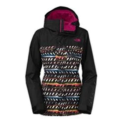 The North Face Ricas Insulated Jacket Women's -Bob's Sports Chalet 11067 TNFBLK TICKYTCKYPRNT m