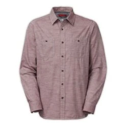 The North Face Long-Sleeve Montgomery Shirt Men's -Bob's Sports Chalet 11088 SEQUOIA RED m