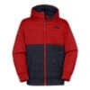 The North Face Reversible Quilted Surgent Hoodie Boys' -Bob's Sports Chalet 11109 COSMIC BLUFIERY RED m