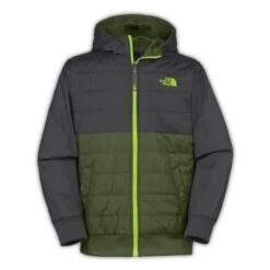 The North Face Reversible Quilted Surgent Hoodie Boys' -Bob's Sports Chalet 11109 SCALLION GREEN m