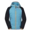 The North Face Quilted Sweater Fleece Hoodie Girls' -Bob's Sports Chalet 11120 FORTUNA BLUE m