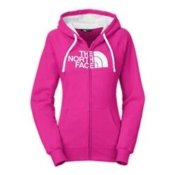 The North Face Half Dome Full-Zip Hoodie Women's -Bob's Sports Chalet 11223 LUMINOUS PINKTNFWHT m