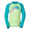 The North Face Dogpatch Long Sleeve Sleeve Rash Guard Girls' -Bob's Sports Chalet 11458 BUDDINGGREEN m