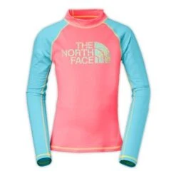 The North Face Dogpatch Long Sleeve Sleeve Rash Guard Girls' 9 The North Face Dogpatch Long Sleeve Sleeve Rash Guard Girls' -Bob's Sports Chalet 11458 SUGARY PINK m