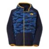 The North Face Boys' Cahow Reversible Print Lined Wind Jacket -Bob's Sports Chalet 11460 COSMIC BLUE m
