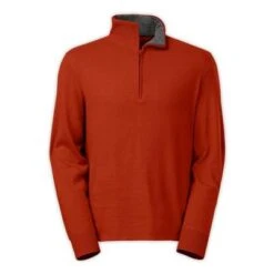 The North Face Mt. Tam 1/4 Zip Sweater Men's -Bob's Sports Chalet 11655 RED CLAY m