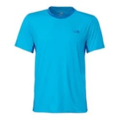 The North Face Ampere Short-Sleeve Crew Men's -Bob's Sports Chalet 11670 QUILL BLUSNRKEL BLU m