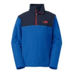 The North Face Glacier 1/4 Zip Fleece Boys' 10 The North Face Glacier 1/4 Zip Fleece Boys' -Bob's Sports Chalet 11687 MONSTERBLUFIERY RED m