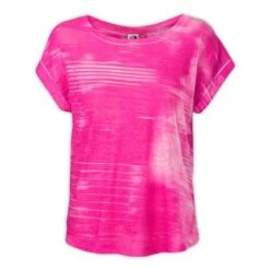 The North Face Kokomo Burnout Short-Sleeve Women's 8 The North Face Kokomo Burnout Short-Sleeve Women's -Bob's Sports Chalet 11743 GLO PINK m