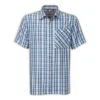 The North Face Short-Sleeve Paramount Plaid Shirt Men's -Bob's Sports Chalet 11795 CLEAR LAKE BLUE m