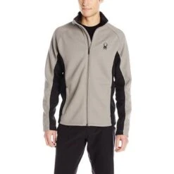 Spyder Constant Full-Zip Mid Weight Core Sweater Men's -Bob's Sports Chalet 11919 GRAYSTONEBLACK m
