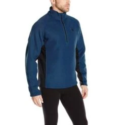 Spyder Pitch 1/2-Zip Heavy Weight Core Sweater Men's -Bob's Sports Chalet 11954 POSEIDON m