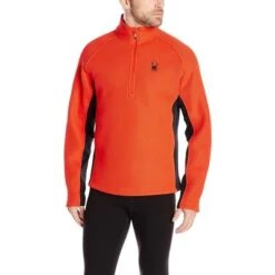 Spyder Pitch 1/2-Zip Heavy Weight Core Sweater Men's -Bob's Sports Chalet 11954 VOLCANO m