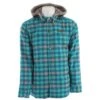 DC SHOES DC Fernwood Flannel Hoodie Men's -Bob's Sports Chalet 13915 COLUMBIA GREEN m