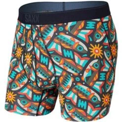 Saxx Quest Boxer Brief Men's -Bob's Sports Chalet 16574 MULTI FISH ARE FLY m