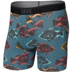 Saxx Quest Boxer Brief Men's -Bob's Sports Chalet 16574 SHADOW FISHSTORM BL m